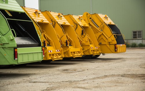 Expert team managing commercial waste